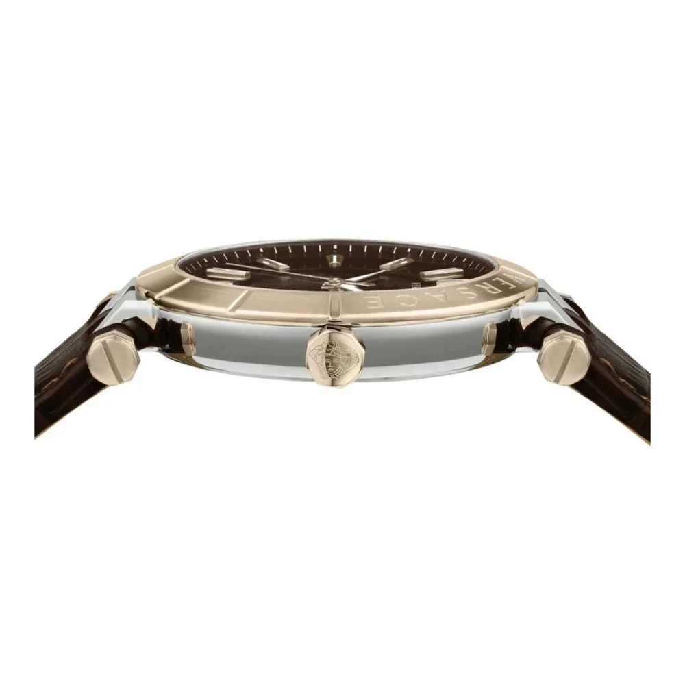 Versace Men's Brown V Watch! New!